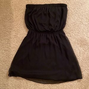 Express Black Strapless Dress Size S